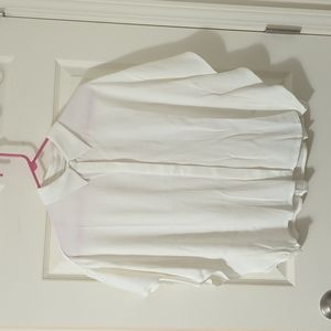 Club Monaco ivory button up the front top
